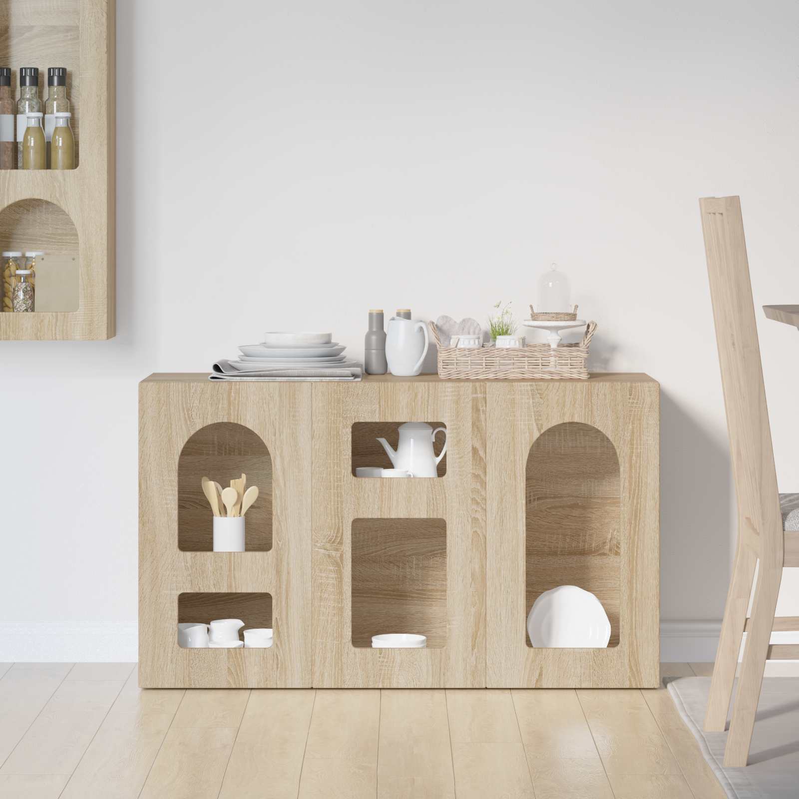 Credenza Rovere Sonoma 100 x 35 x 59 cm Legno multistrato 891346