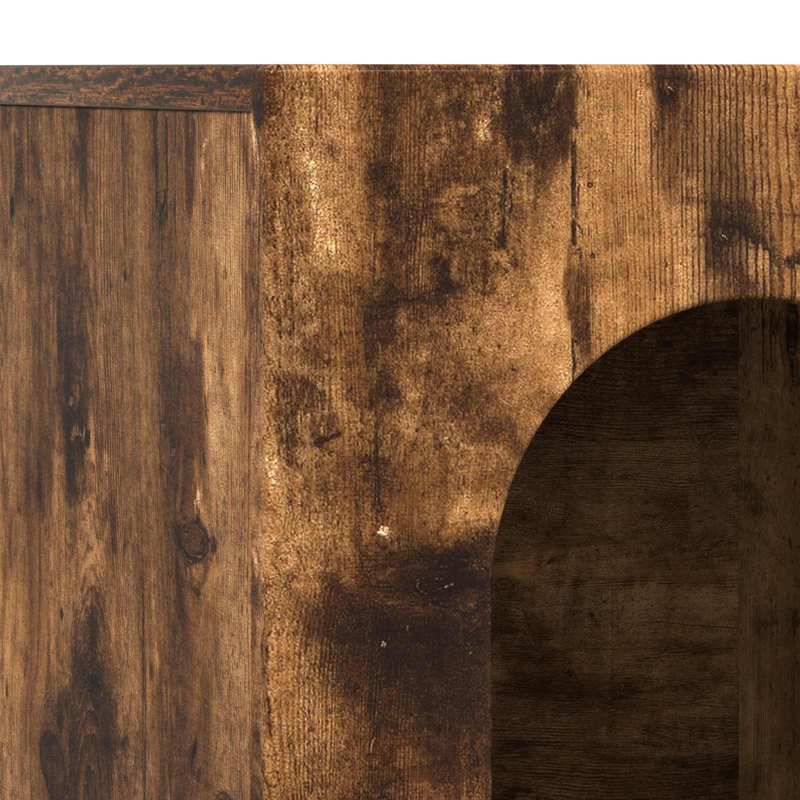 Credenza Rovere fumé 100 x 35 x 59 cm Legno multistrato 891349