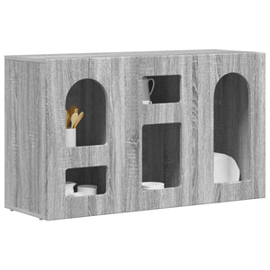 Credenza-Buffet-Armadio da cucina Grigio Sonoma 100 x 35 x 59 cm Legno multistrato