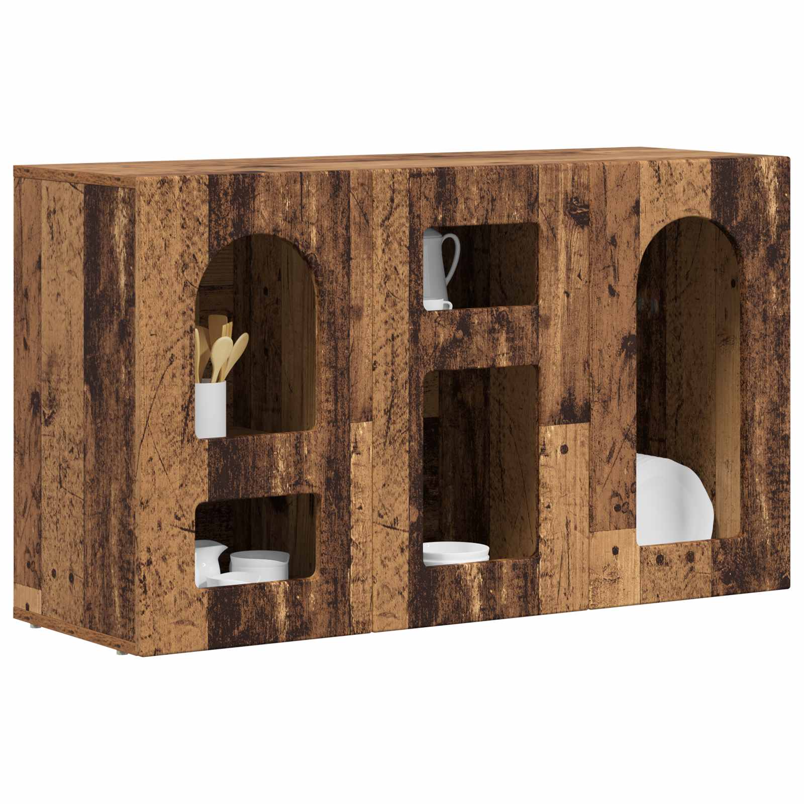 Credenza-Buffet-Armadio da cucina Legno vecchio 100 x 35 x 59 cm Legno multistrato