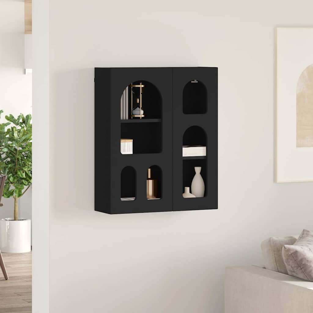 Armadio pensile Nero 59 x 20 x 71.5 cm Legno multistrato 891355