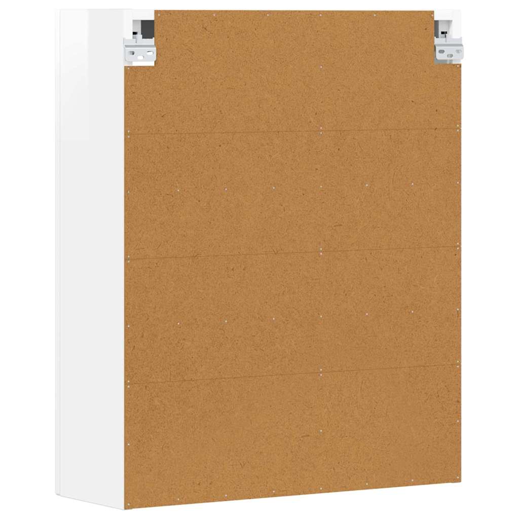 Armadio pensile con lo scaffale Bianco Lucido 59 x 20 x 71.5 cm 891358