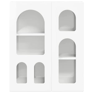 Armadio pensile con lo scaffale Bianco Lucido 59 x 20 x 71.5 cm 891358