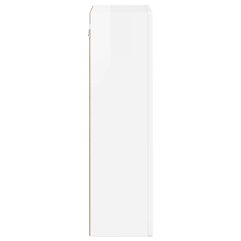 Armadio pensile con lo scaffale Bianco Lucido 59 x 20 x 71.5 cm 891358