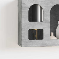 Armadio pensile con lo scaffale Grigio cemento 60 x 20 x 40 cm 891377