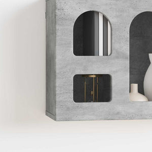 Armadio pensile con lo scaffale Grigio cemento 60 x 20 x 40 cm 891377