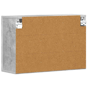 Armadio pensile con lo scaffale Grigio cemento 60 x 20 x 40 cm 891377