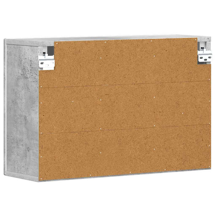 Armadio pensile con lo scaffale Grigio cemento 60 x 20 x 40 cm 891377