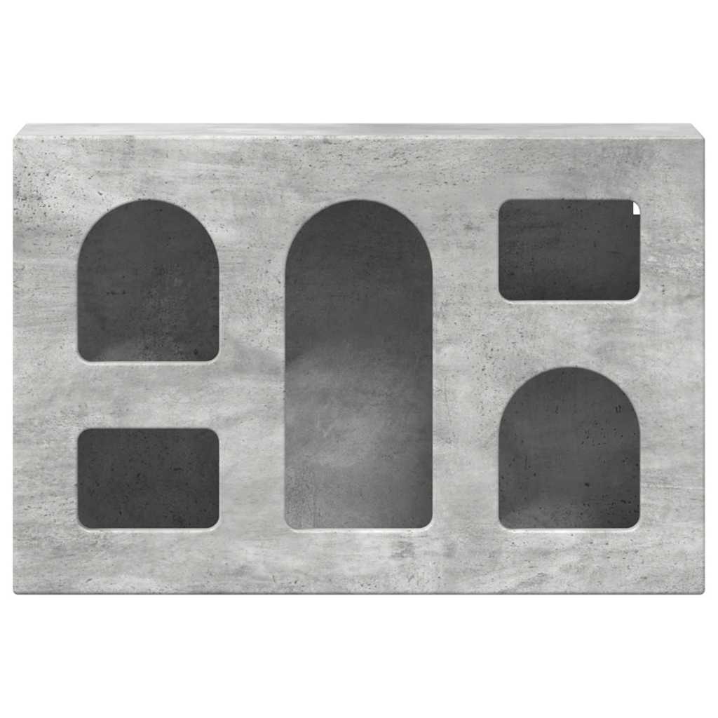 Armadio pensile con lo scaffale Grigio cemento 60 x 20 x 40 cm 891377