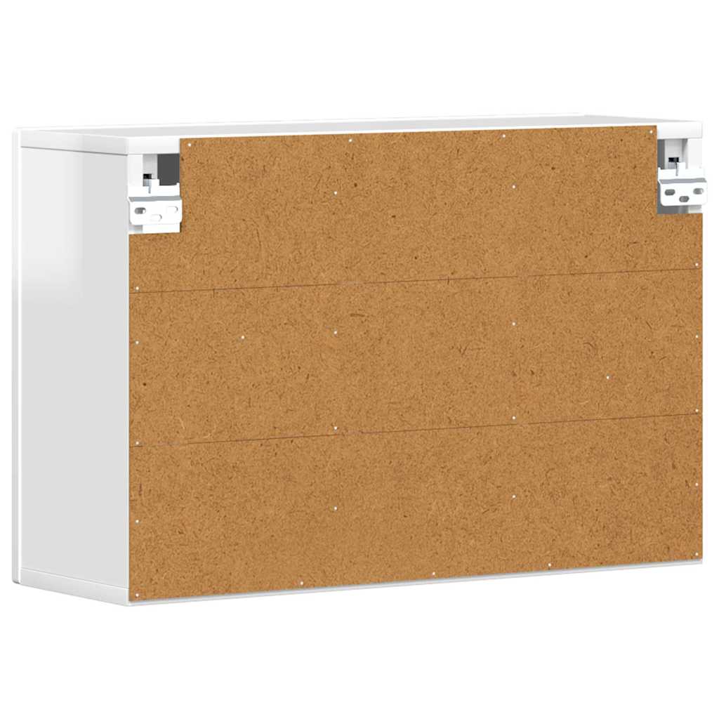 Armadio pensile Bianco Lucido 60 x 20 x 40 cm Legno multistrato 891378