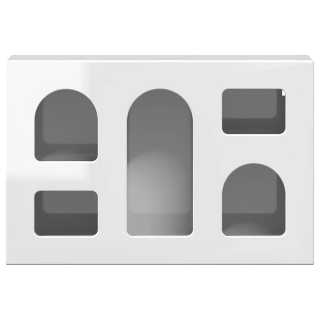 Armadio pensile Bianco Lucido 60 x 20 x 40 cm Legno multistrato 891378