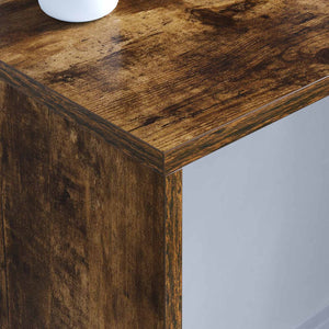 Scrivania a parete Rovere fumé 100 x 45 x 30 cm 891404