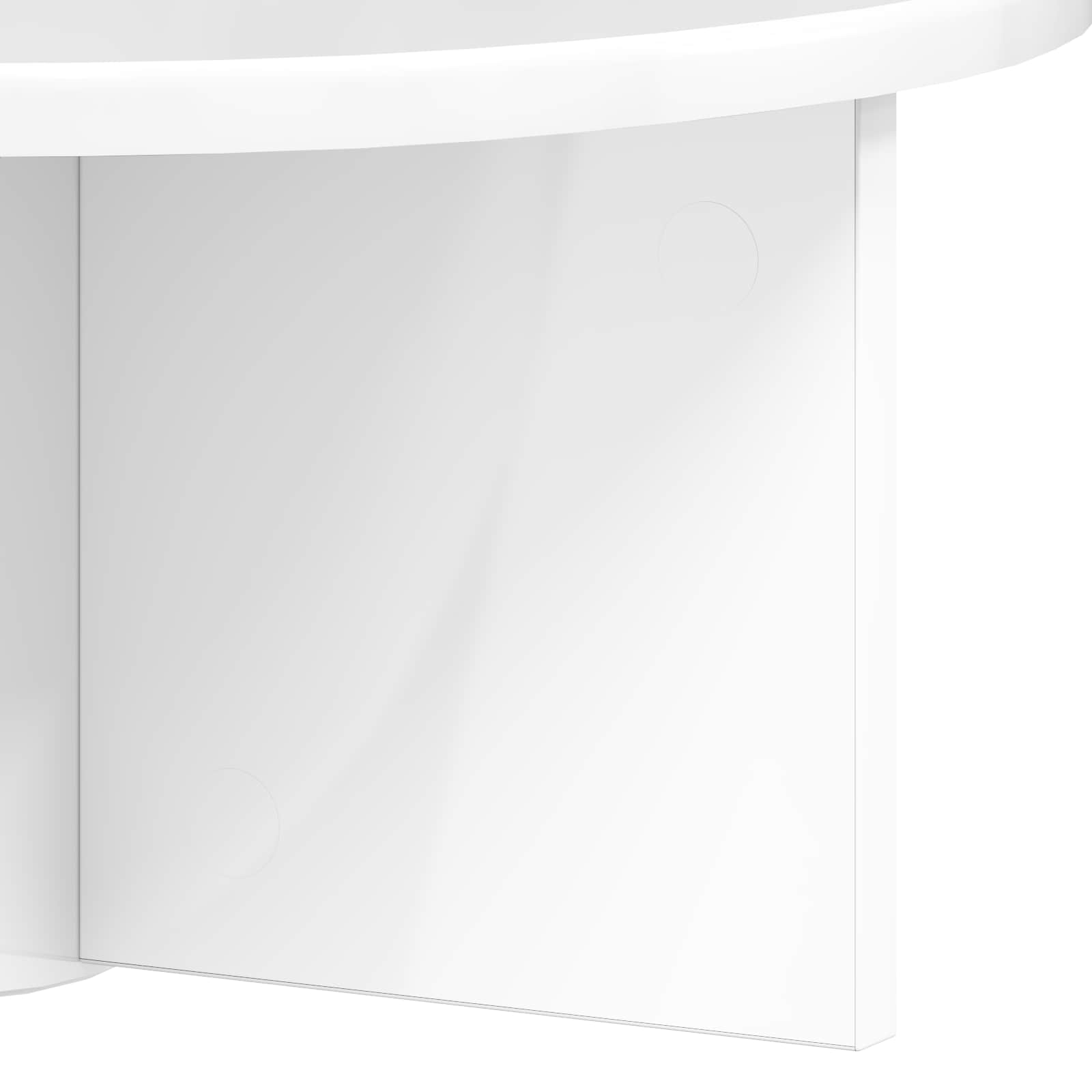 Scaffale da parete 2 pcs Bianco Lucido 38 x 19 x 19 cm 891417