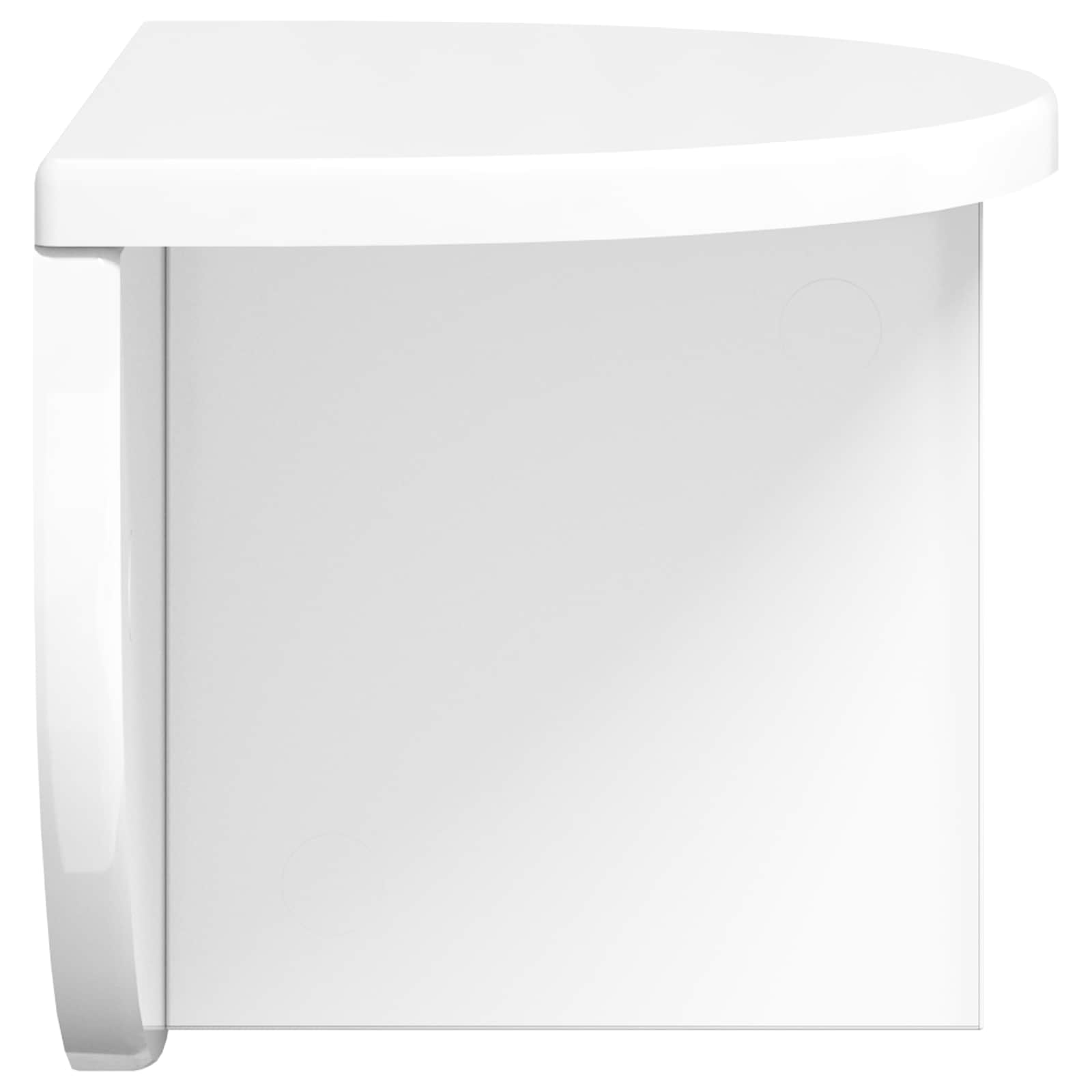 Scaffale da parete 2 pcs Bianco Lucido 38 x 19 x 19 cm 891417