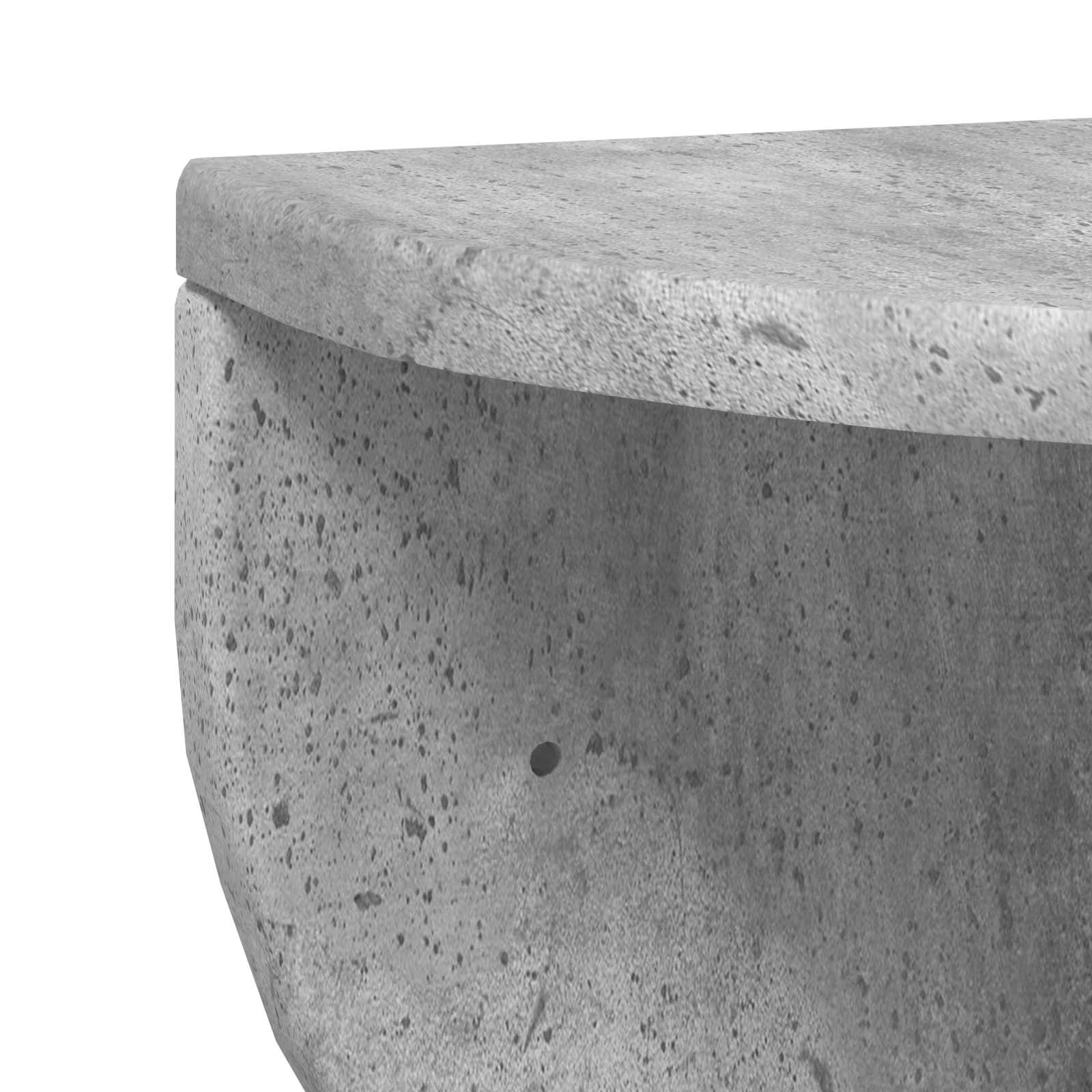 Scaffale da parete Grigio cemento 38 x 19 x 19 cm 891434