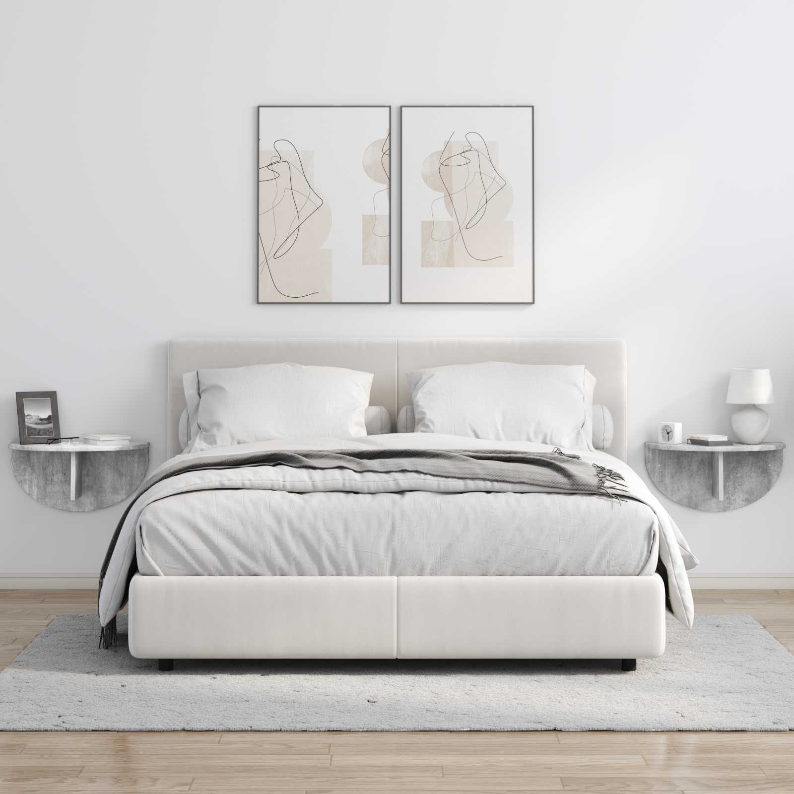 Scaffale da parete Grigio cemento 38 x 19 x 19 cm 891434