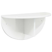 Scaffale da parete 2 pcs Bianco Lucido 38 x 19 x 19 cm 891437
