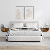 Scaffale da parete 2 pcs Legno vecchio 38 x 19 x 19 cm 891445