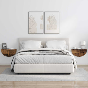 Scaffale da parete 2 pcs Legno vecchio 38 x 19 x 19 cm 891445