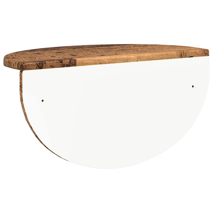 Scaffale da parete 2 pcs Legno vecchio 38 x 19 x 19 cm 891445