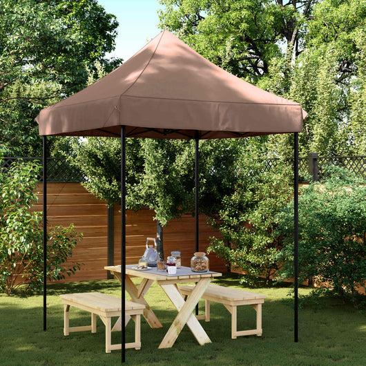 Tenda Party Marrone 200 x 200 x 306 cm Tessuto Oxford 42023515