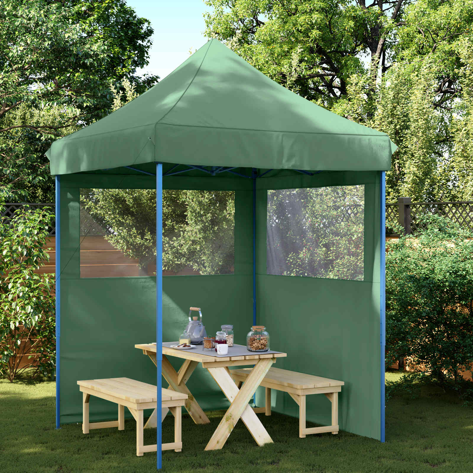 Tenda Party Verde 200 x 200 x 306 cm Tessuto Oxford 42023523