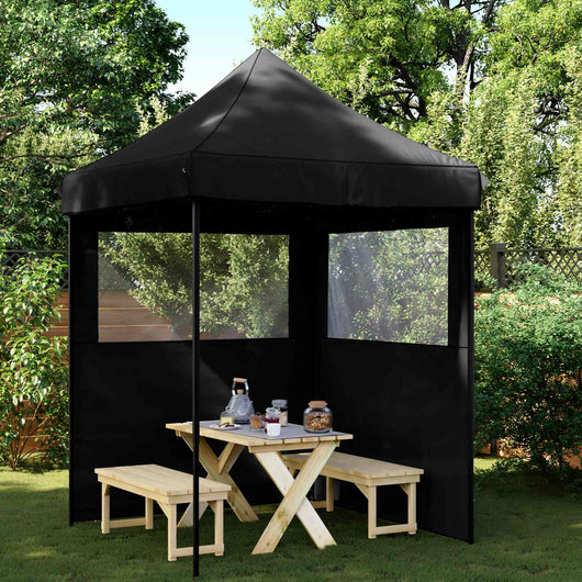 Tenda Party Nero 200 x 200 x 306 cm Tessuto Oxford 42023528