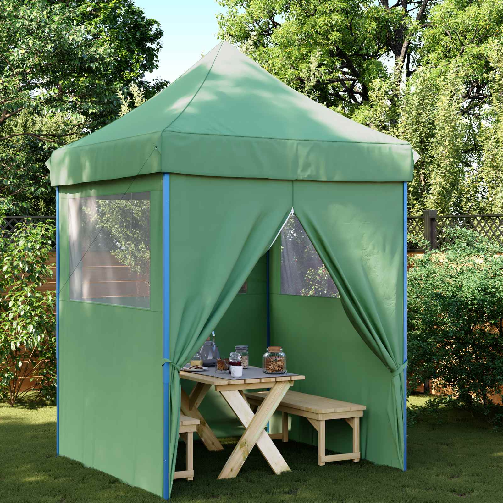 Tenda Party Verde 200 x 200 x 306 cm Tessuto Oxford 42023534