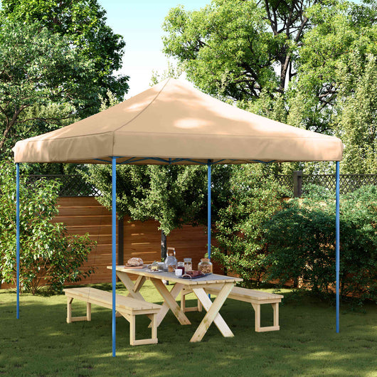 Tenda Party Beige 292 x 292 x 315 cm Tessuto Oxford 42023544