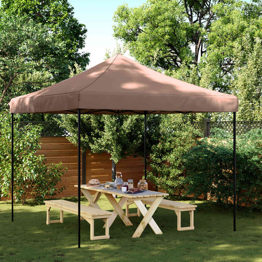 Tenda Party Marrone 292 x 292 x 315 cm Tessuto Oxford 42023548