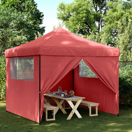 Tenda Party Borgogna 292 x 292 x 315 cm Tessuto Oxford 42023569