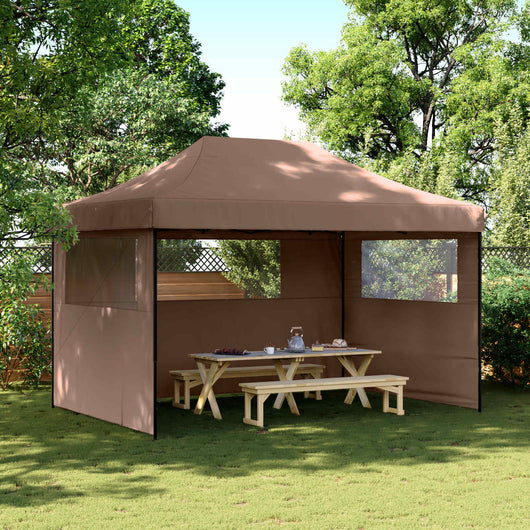 Tenda Party Marrone 279 x 410 x 315 cm Tessuto Oxford 42023592