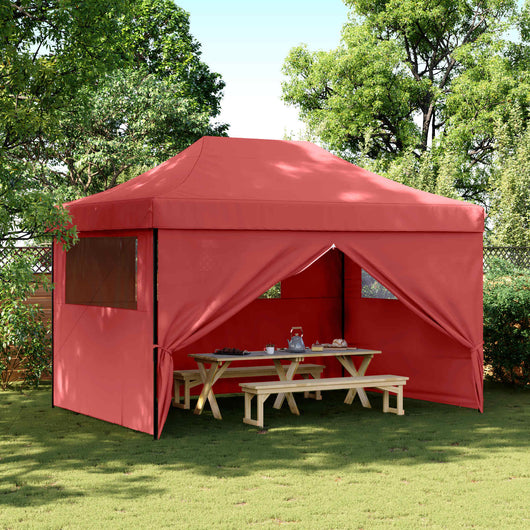 Tenda Party Borgogna 279 x 410 x 315 cm Tessuto Oxford 42023602