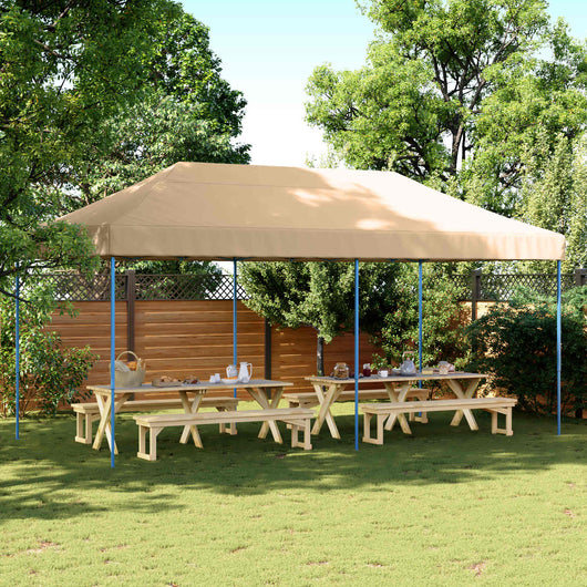 Tenda Party Beige 292 x 580 x 315 cm Tessuto Oxford 42023643