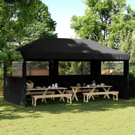 Tenda Party Nero 292 x 580 x 315 cm Tessuto Oxford 42023660