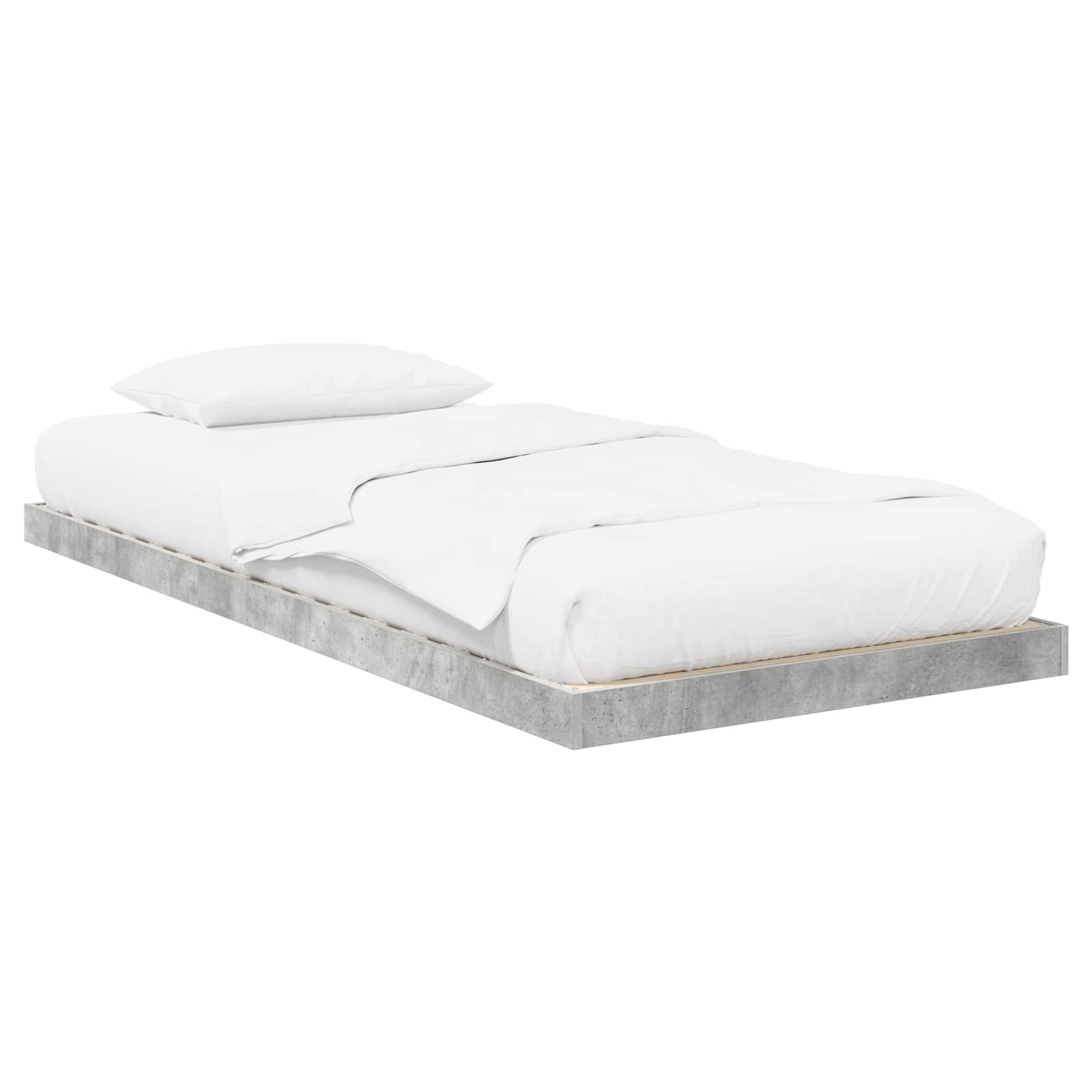 Struttura letto a terra Calcestruzzo 80 x 190 cm 893527