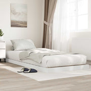 Struttura letto a terra Bianco 75 x 190 cm Legno multistrato 893532