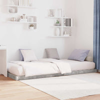Struttura letto a terra Calcestruzzo 75 x 190 cm 893535