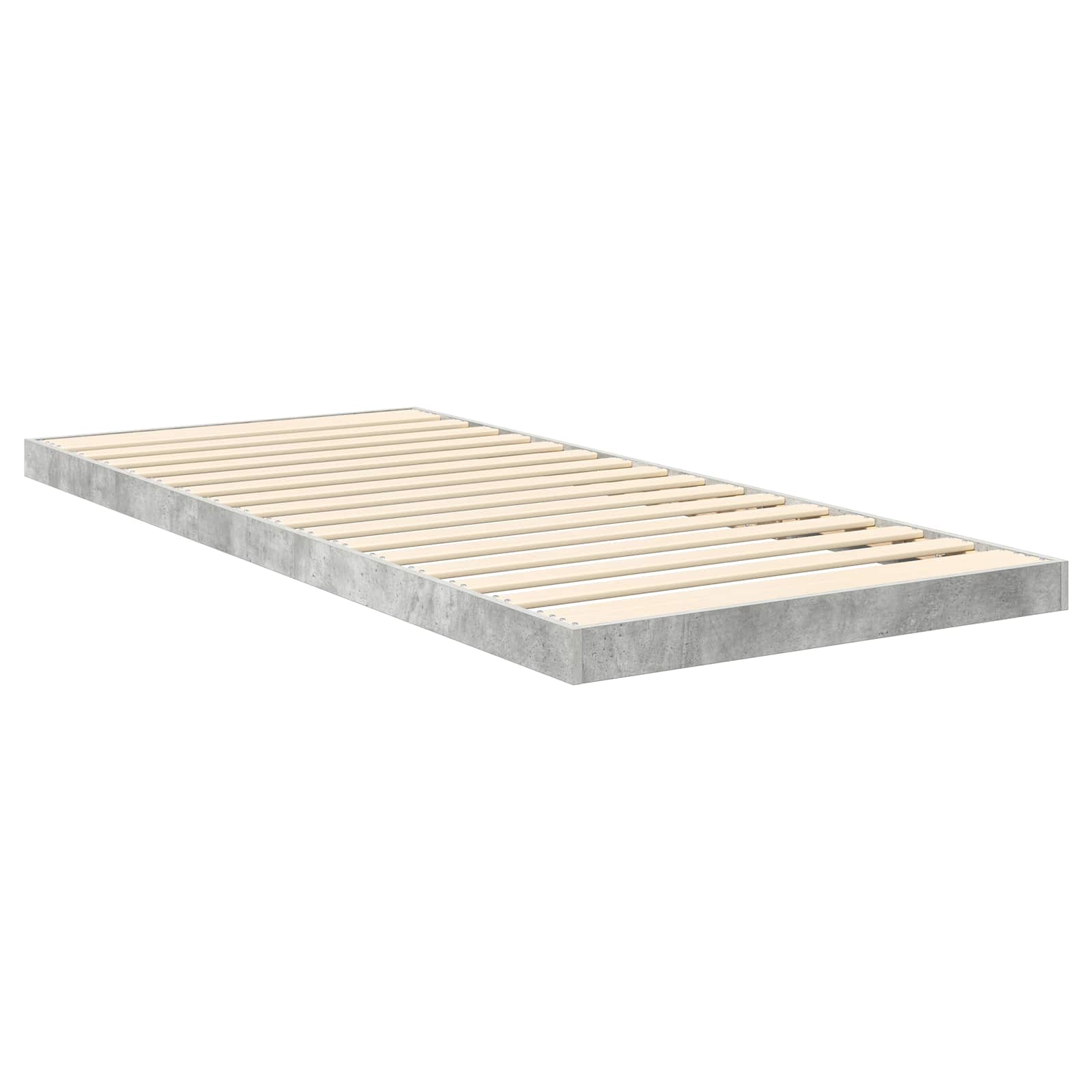 Struttura letto a terra Calcestruzzo 90 x 190 cm 893543