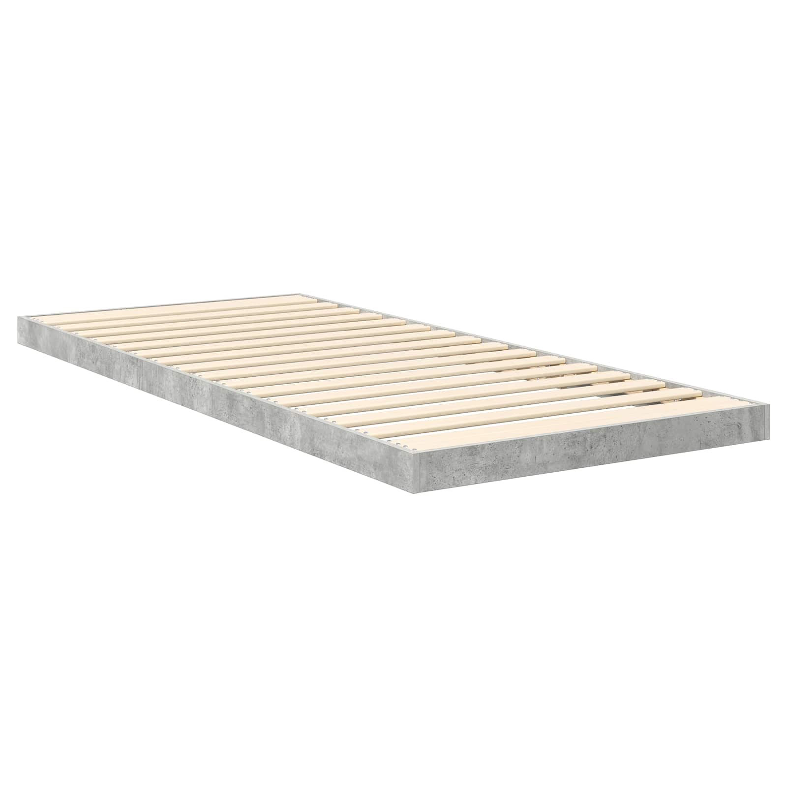 Struttura letto a terra Calcestruzzo 90 x 190 cm 893543