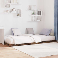 Struttura letto a terra Legno vecchio 90 x 190 cm 893546