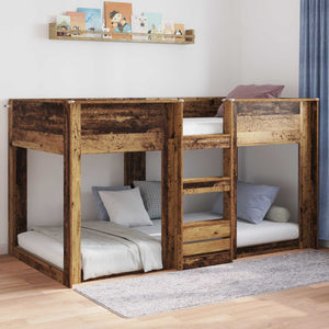 Struttura letto a terra Legno vecchio 90 x 190 cm 893546