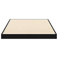Struttura letto a terra Rovere Nero 90 x 200 cm 893549