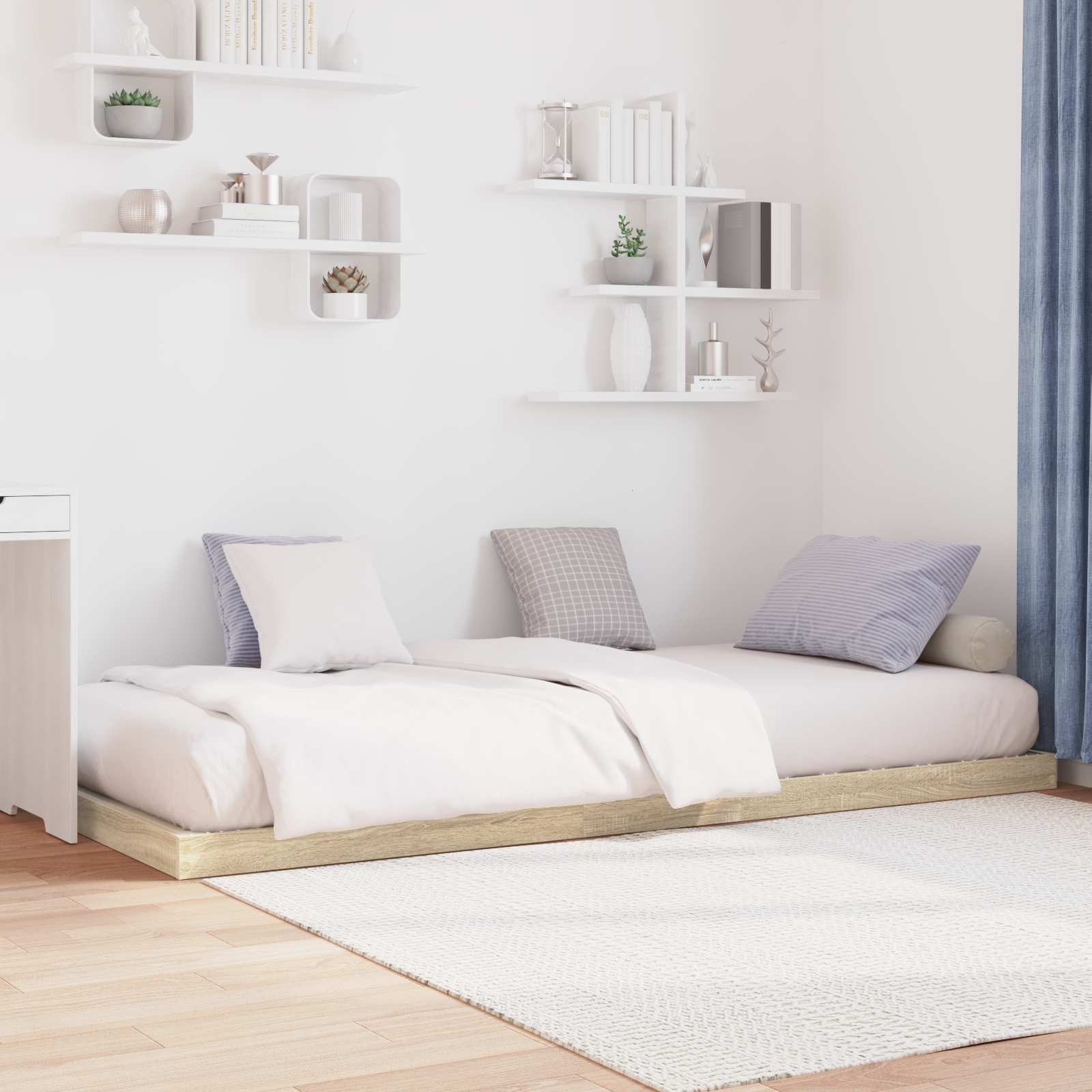 Struttura letto a terra Sonoma 90 x 200 cm Legno multistrato 893550