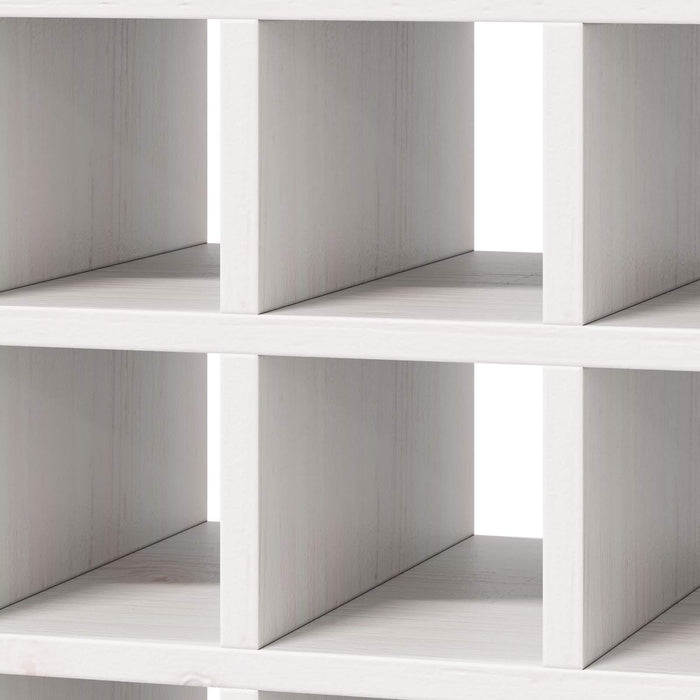 Portabottiglie 2 pcs Bianco 56 x 25 x 56 cm Pino massello 893313