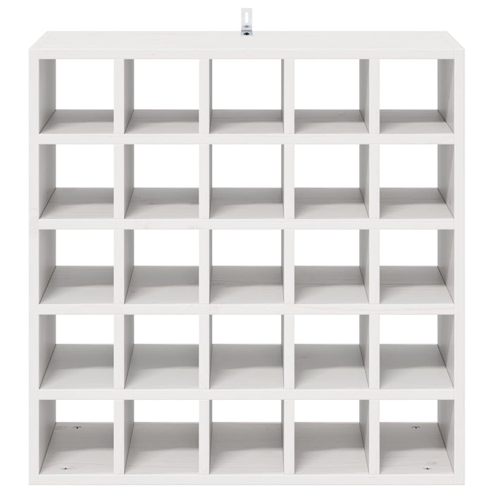 Portabottiglie 2 pcs Bianco 56 x 25 x 56 cm Pino massello 893313