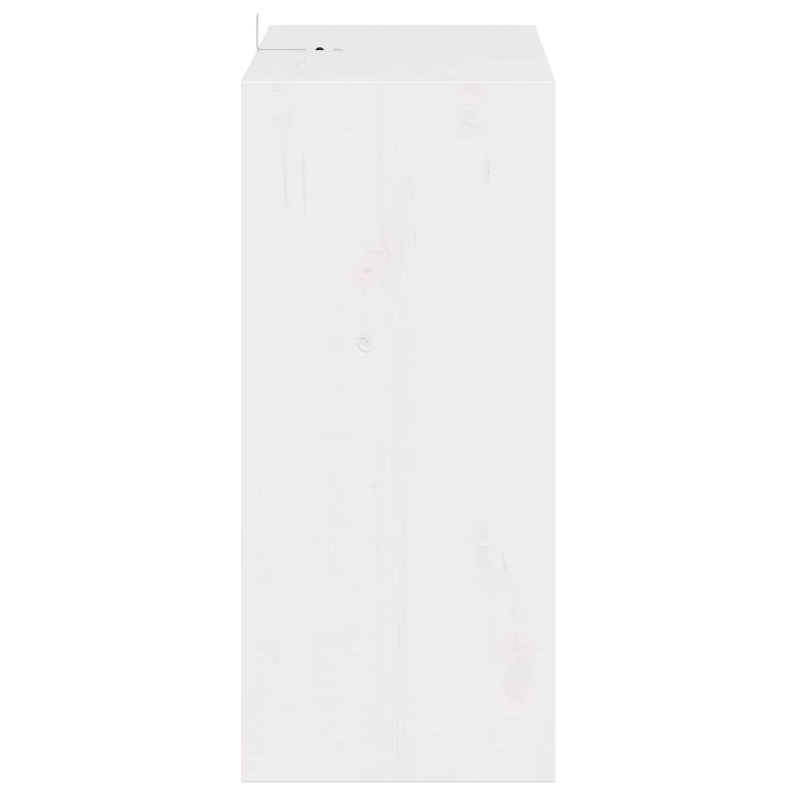 Portabottiglie 2 pcs Bianco 56 x 25 x 56 cm Pino massello 893313