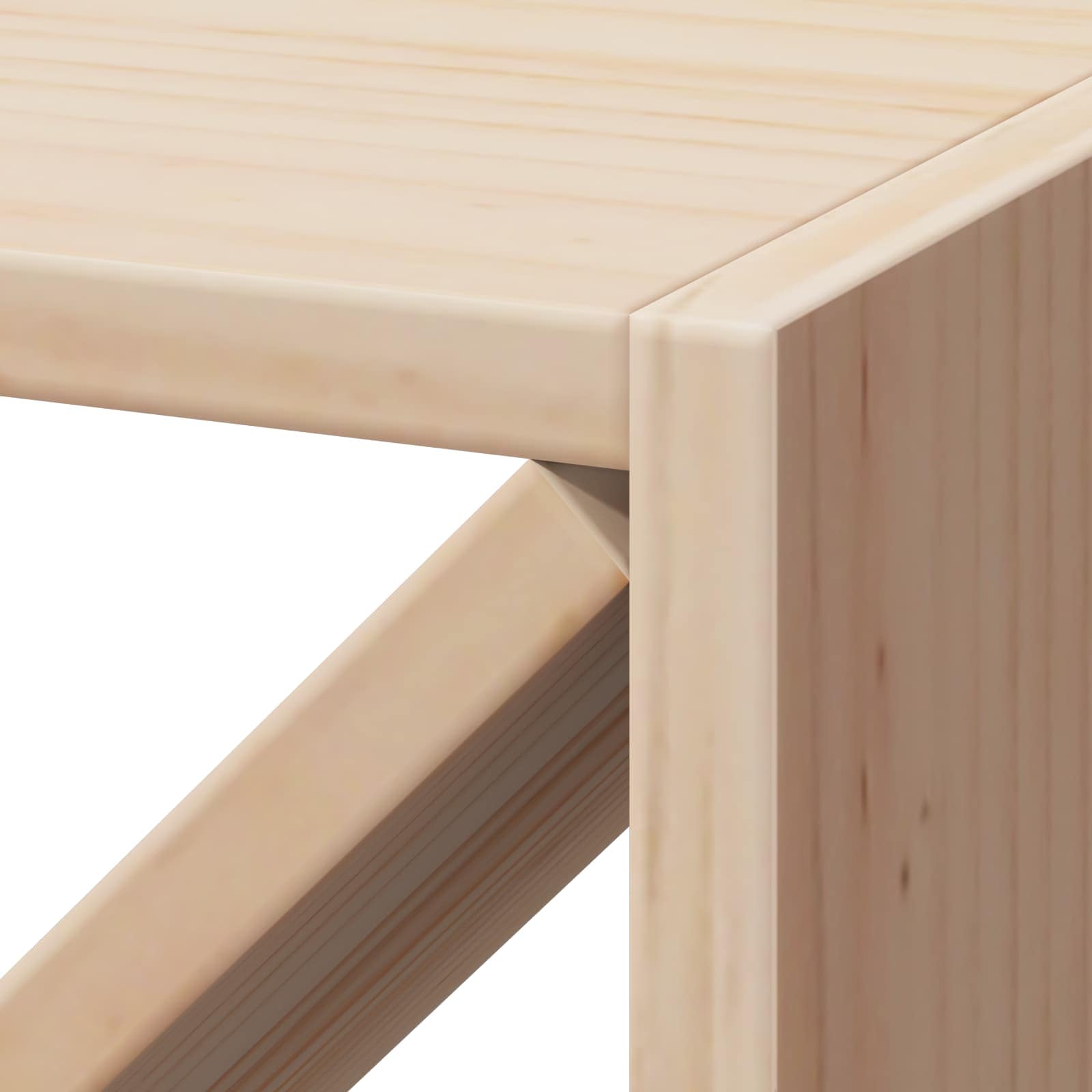 Portabottiglie 2 pcs Naturale 62 x 25 x 62 cm Pino massello 893314