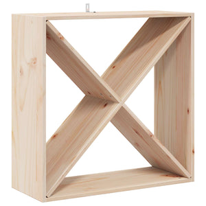 Portabottiglie 2 pcs Naturale 62 x 25 x 62 cm Pino massello 893314