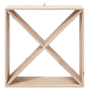 Portabottiglie 2 pcs Naturale 62 x 25 x 62 cm Pino massello 893314